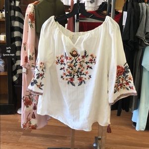 Embroidered top